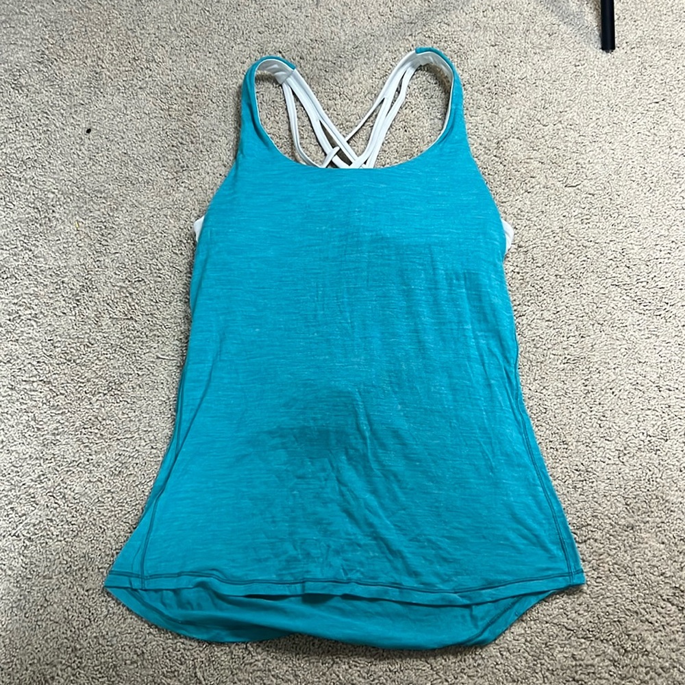 Lululemon size 8 built in bra tank